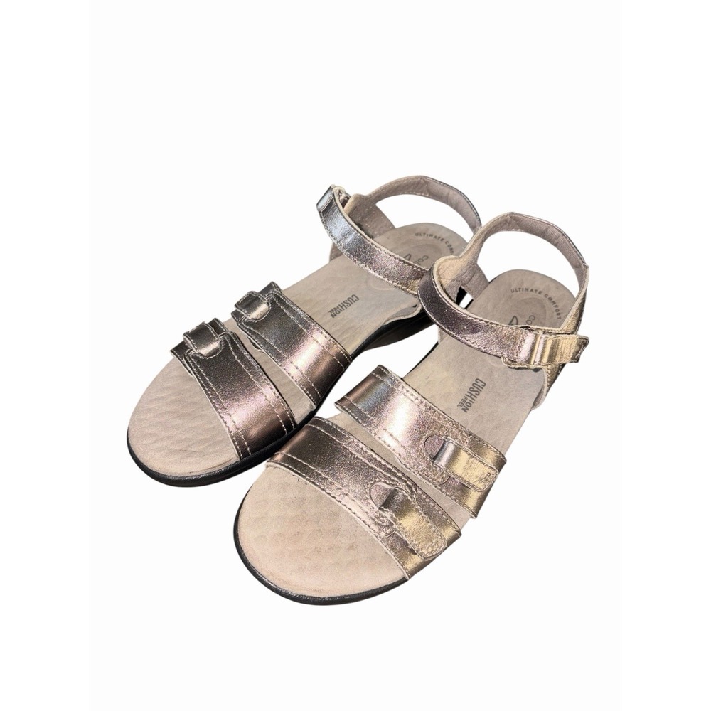 Clarks Collection Ultimate Comfort.‎ Alexis Shine. Pewter Metallic Size 7.5 N